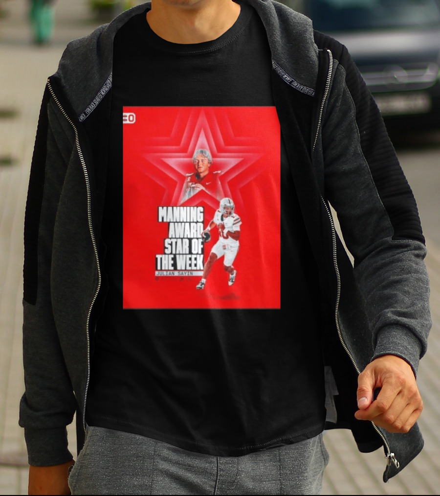 Manning Award Star Of The Week Julian Sayin Ohio State Buckeyes T-Shirt