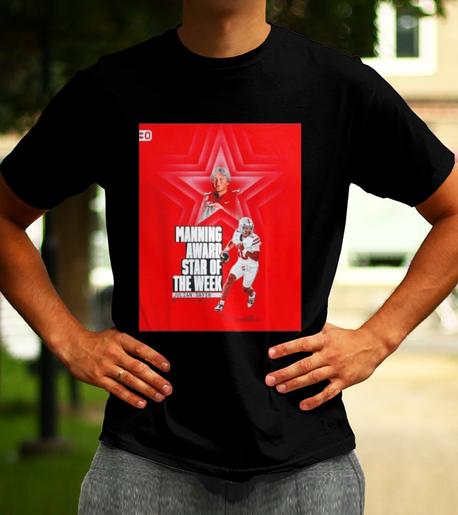 Manning Award Star Of The Week Julian Sayin Ohio State Buckeyes T-Shirt