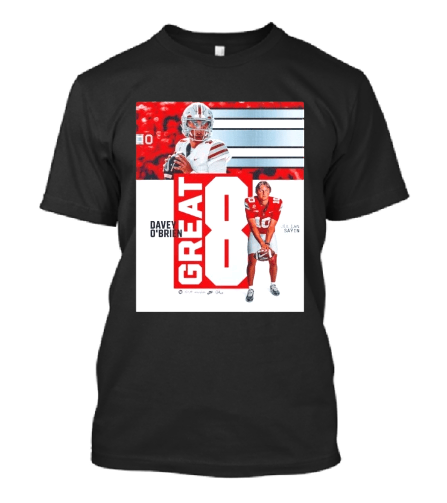 Ohio State Buckeyes Great 8 Julian Sayin Davey O'Brien Award T-Shirt