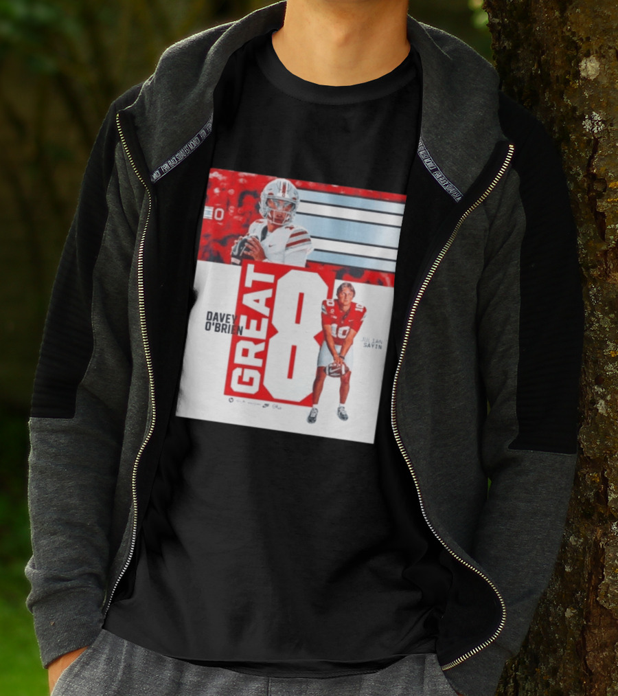 Ohio State Buckeyes Great 8 Julian Sayin Davey O'Brien Award T-Shirt