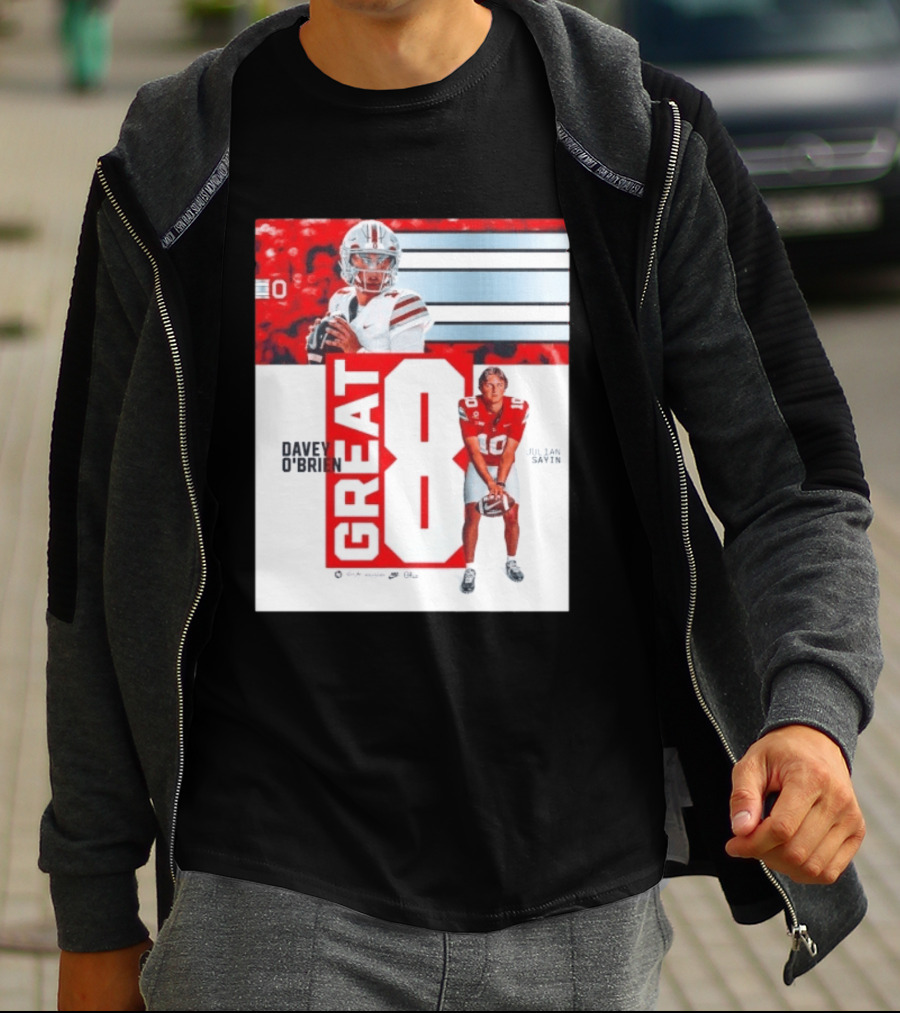 Ohio State Buckeyes Great 8 Julian Sayin Davey O'Brien Award T-Shirt