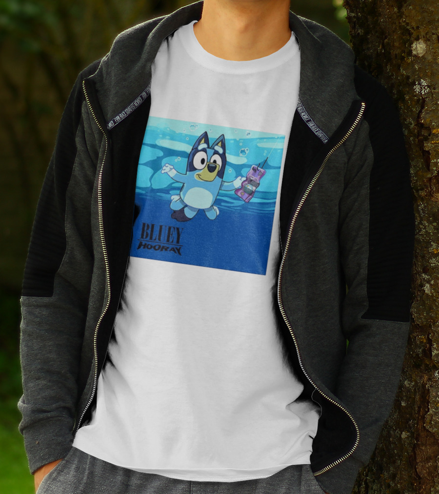 Bluey Hooray Nirvana Nevermind T-Shirt