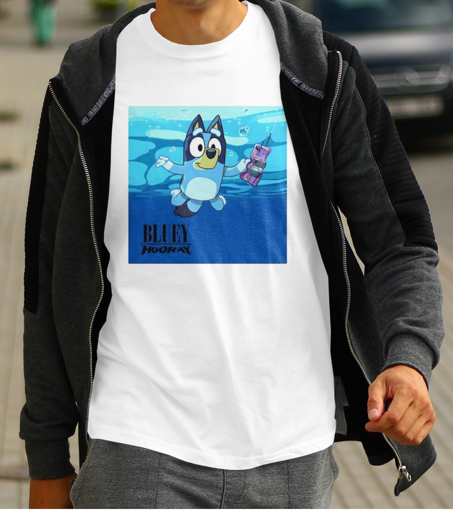 Bluey Hooray Nirvana Nevermind T-Shirt