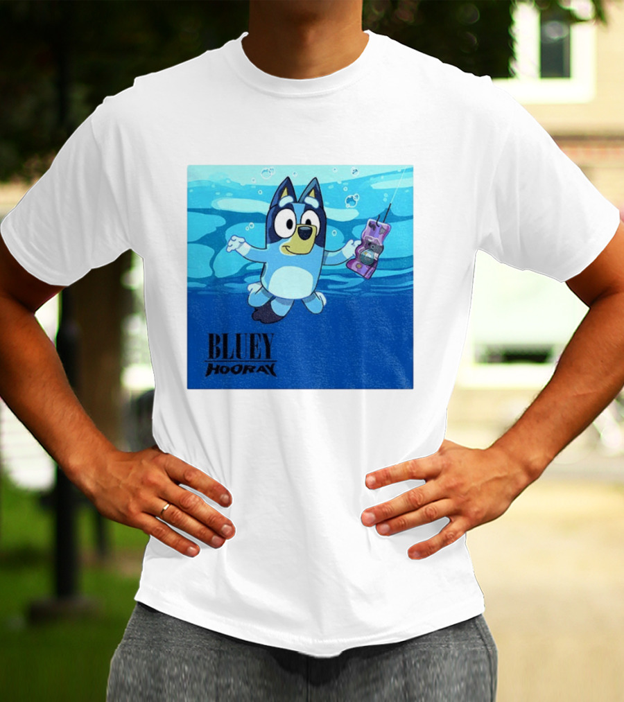 Bluey Hooray Nirvana Nevermind T-Shirt