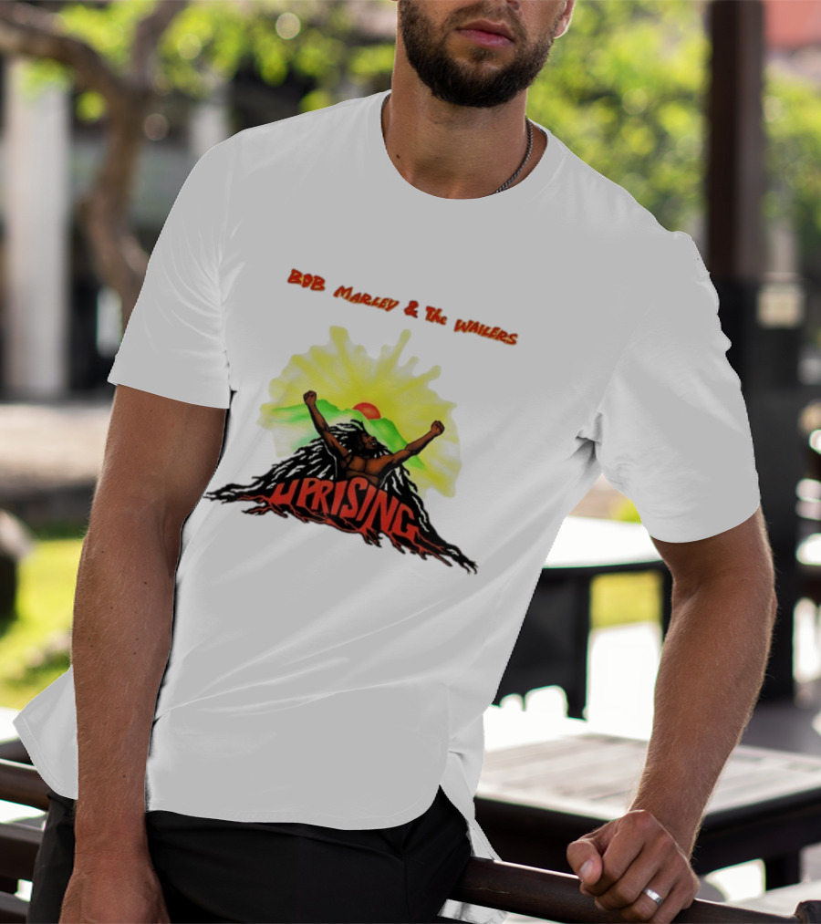 Bob Marley & The Wailers Uprising Reggae Sunburst Mountain T-Shirt