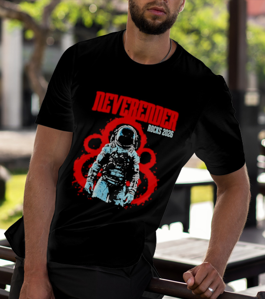 Neverender Rocks 2026 Astronaut Space Music Tour Splash T-Shirt