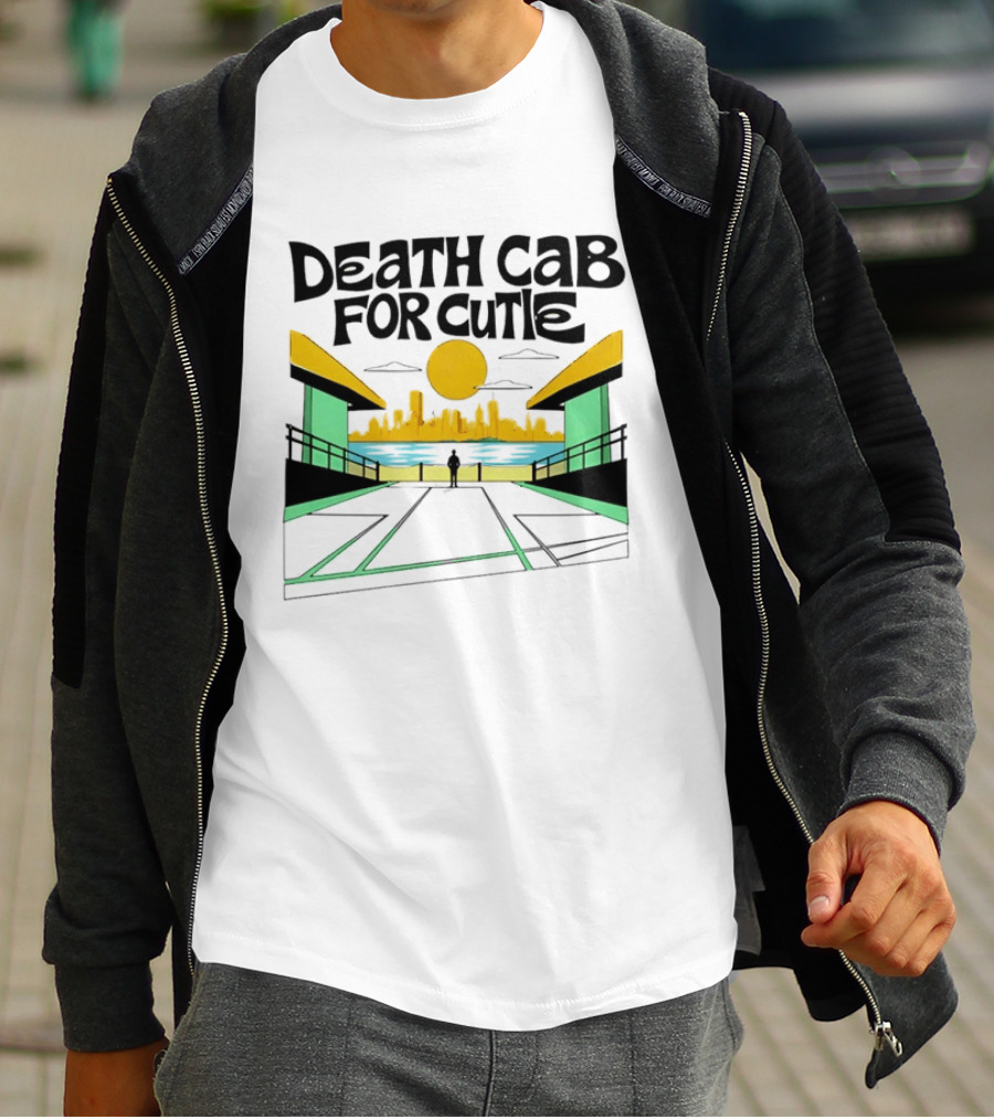 Death Cab For Cutie Skyline Indie Rock City Sunset T-Shirt
