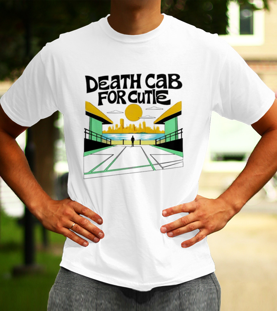 Death Cab For Cutie Skyline Indie Rock City Sunset T-Shirt