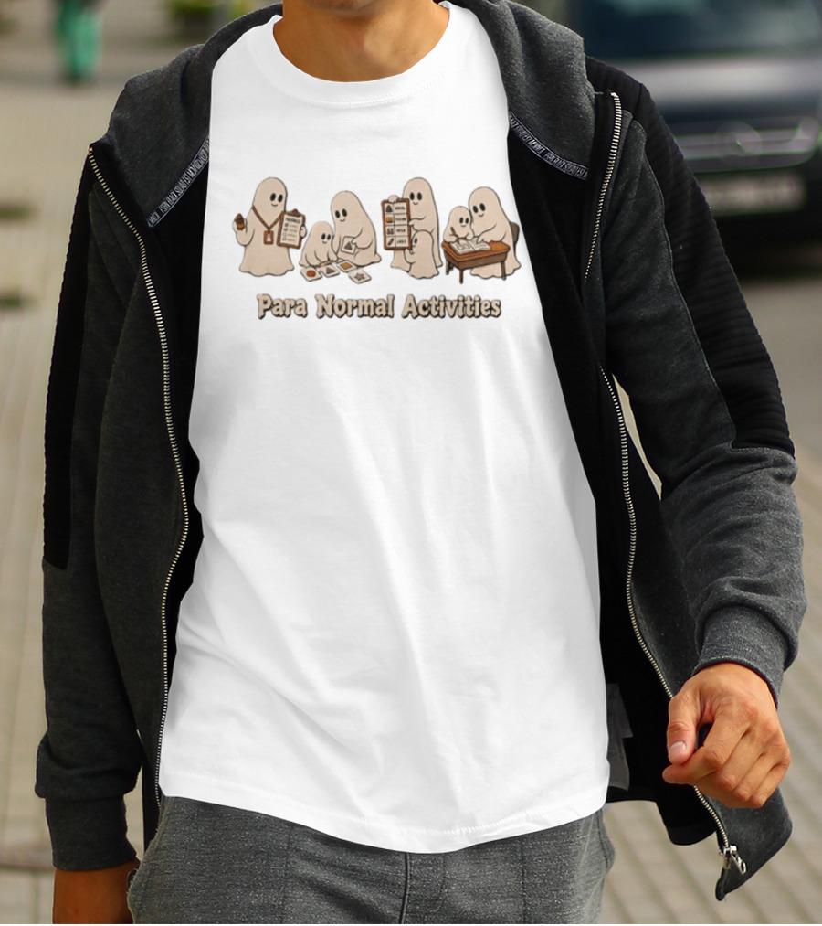 Para Normal Activities Ghost Group Halloween 2026 T-Shirt