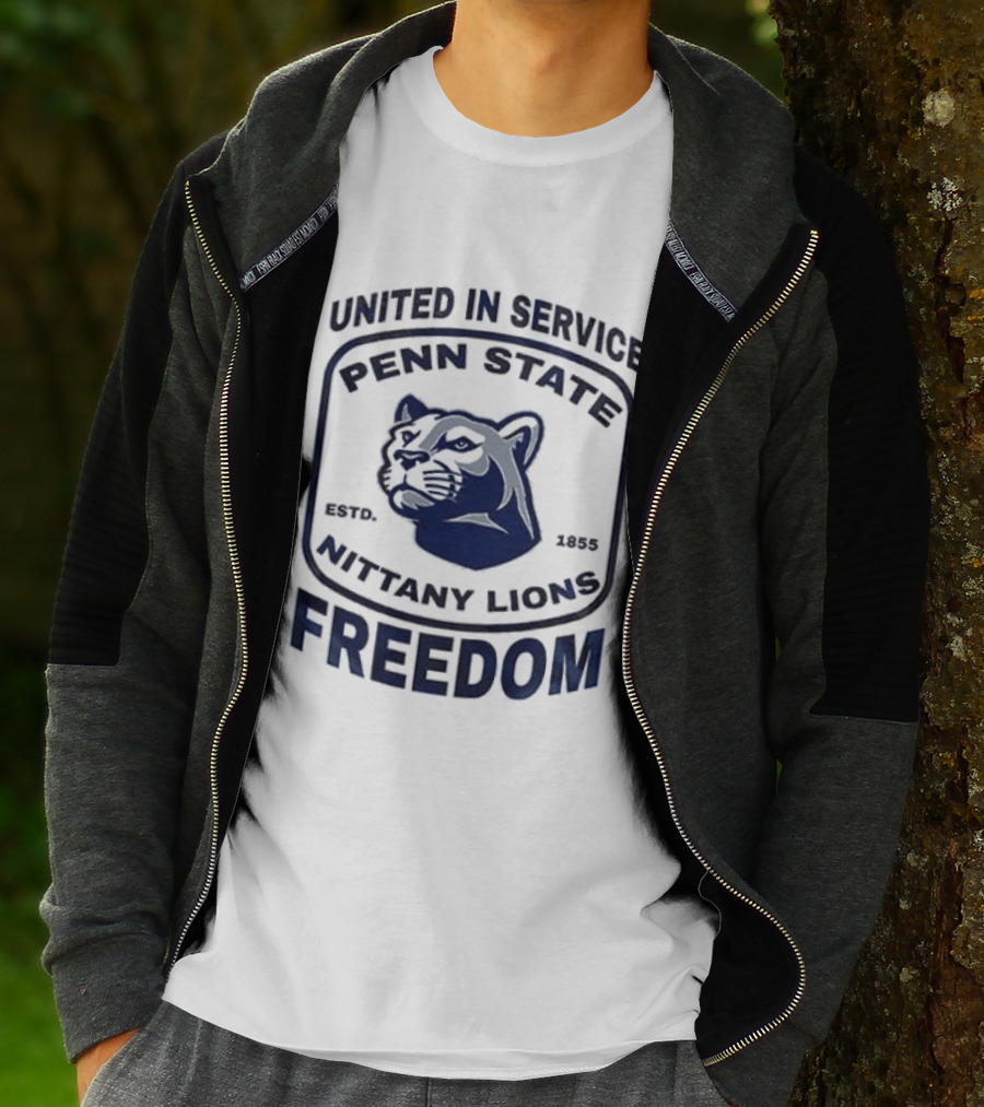 United In Service Penn State Nittany Lions Freedom Est 1887 T-Shirt