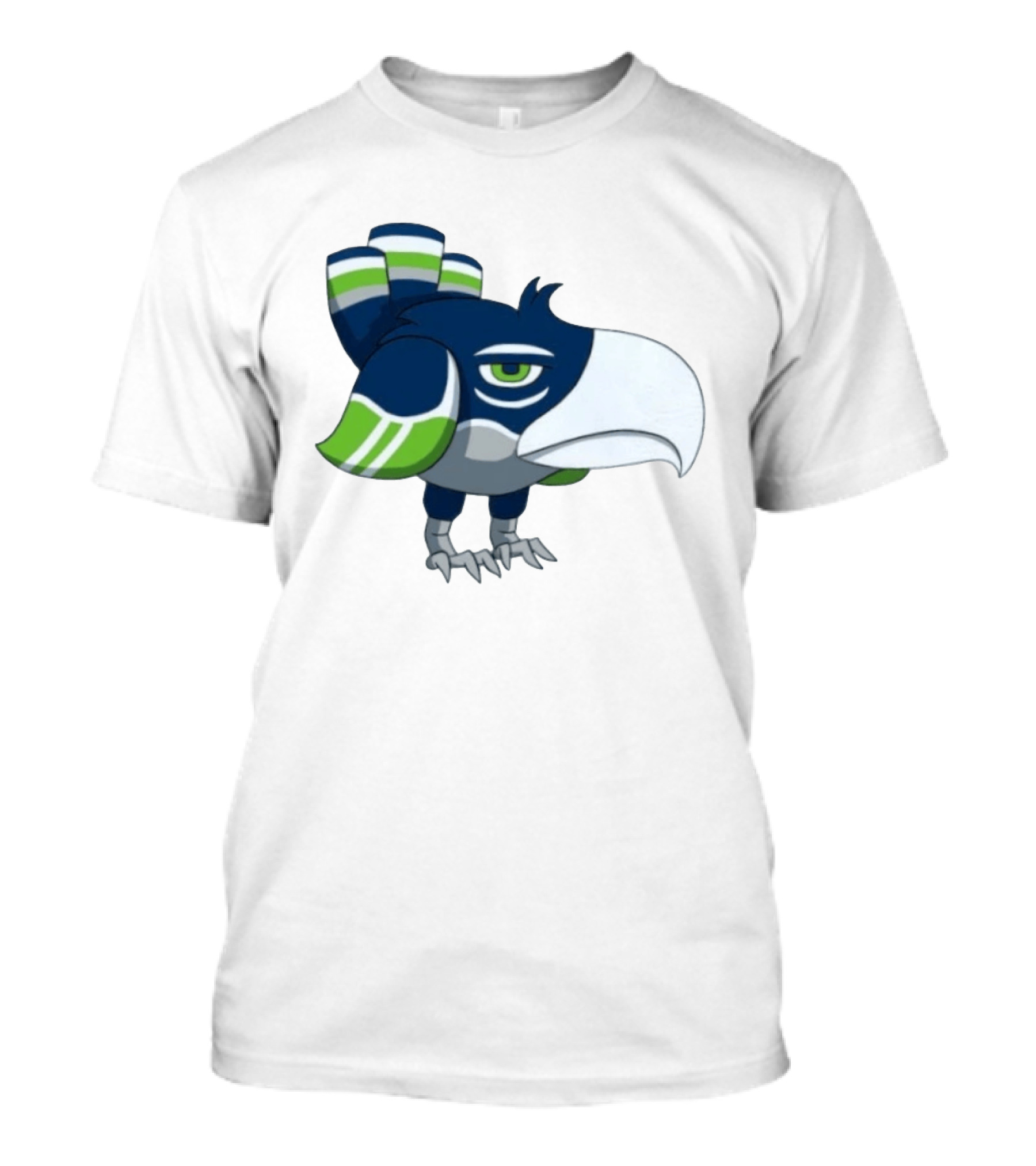 Seattle Seahawks Pokemon Crossover Bird Fan T-Shirt