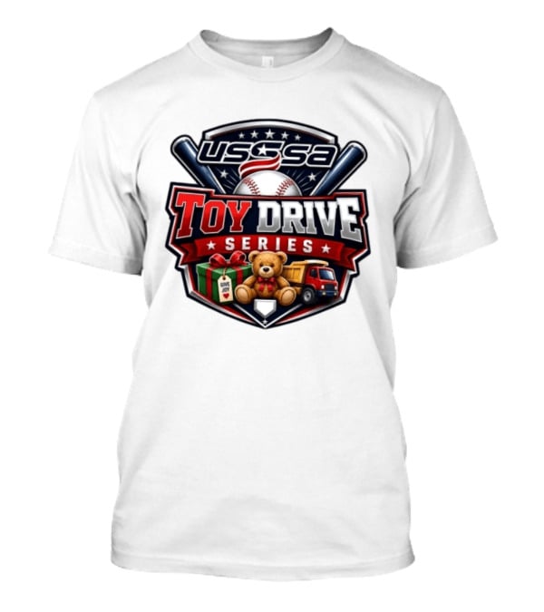 USSSA Toy Drive Series Teddy Bear Truck Give Joy Baseball Tournament T-Shirt