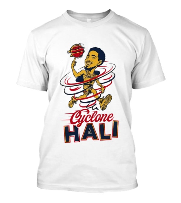 Tyrese Haliburton Cyclone Hali Indiana Pacers Number 0 NBA Basketball T-Shirt