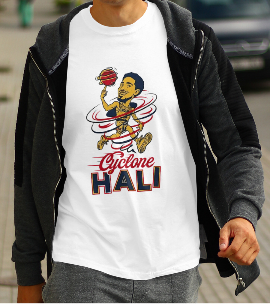 Tyrese Haliburton Cyclone Hali Indiana Pacers Number 0 NBA Basketball T-Shirt
