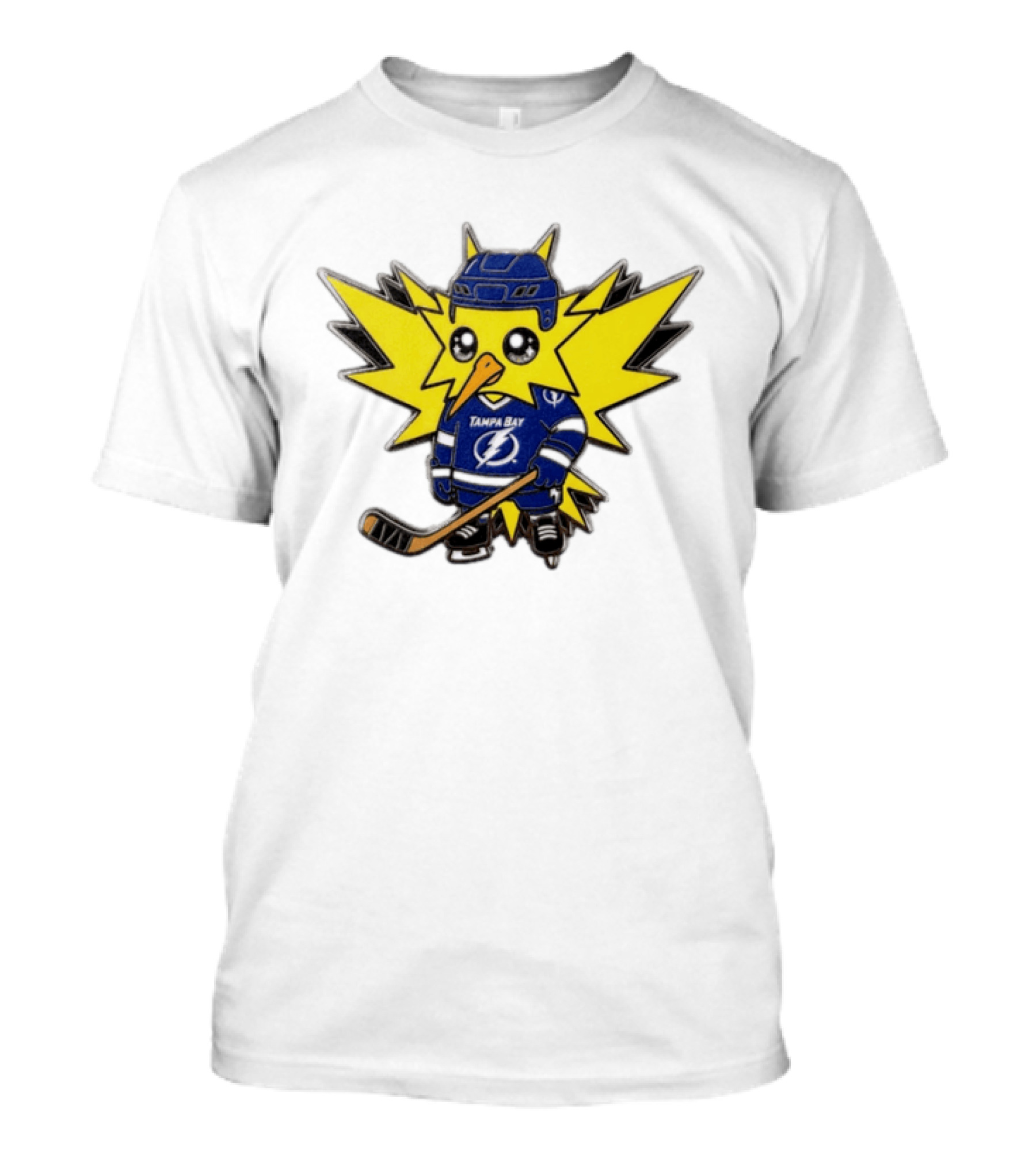 Zapdos Tampa Bay Lightning NHL Pokemon Hockey Cartoon T-Shirt