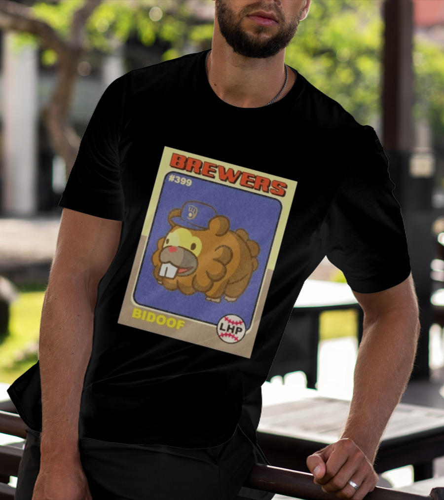 Brewers Bidoof Baseball Card #399 LHP T-Shirt