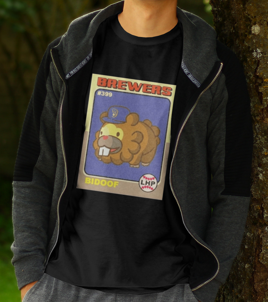 Brewers Bidoof Baseball Card #399 LHP T-Shirt