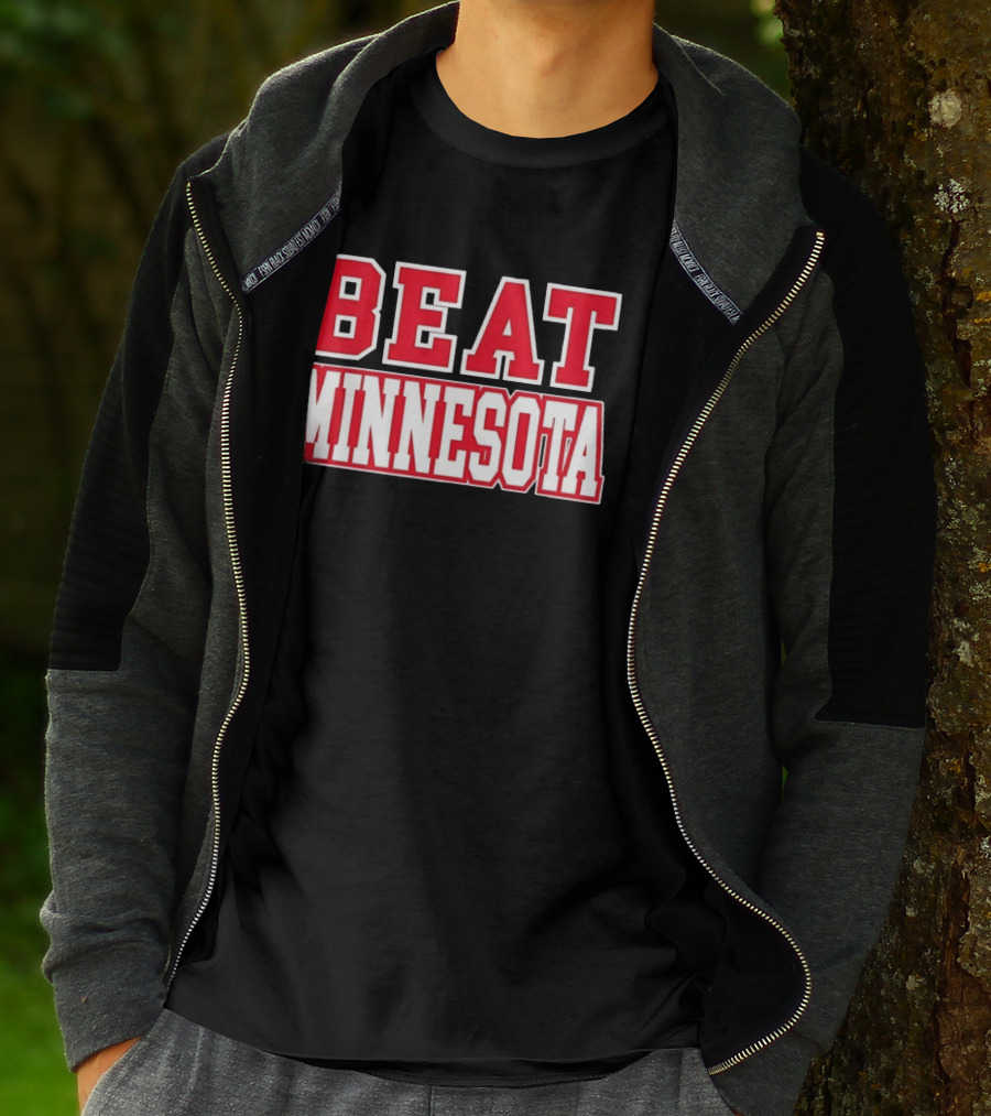 Beat Minnesota Football Rivalry Wisconsin Badgers Victory T-Shirt