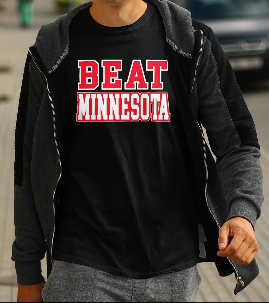 Beat Minnesota Football Rivalry Wisconsin Badgers Victory T-Shirt