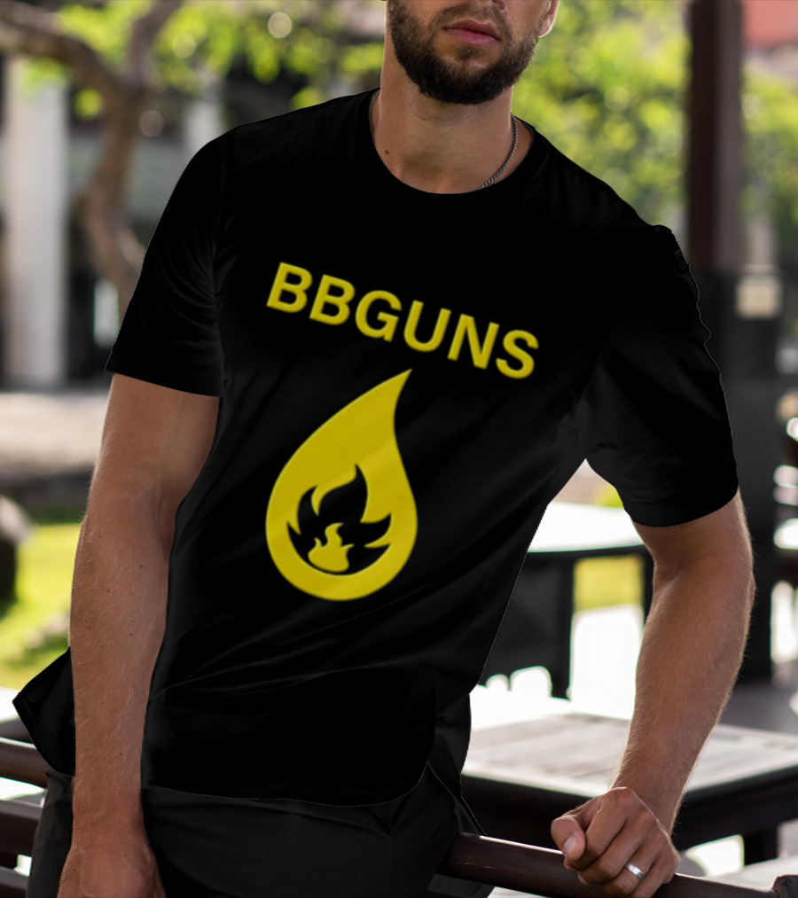 BBGUNS Yellow Flame T-Shirt