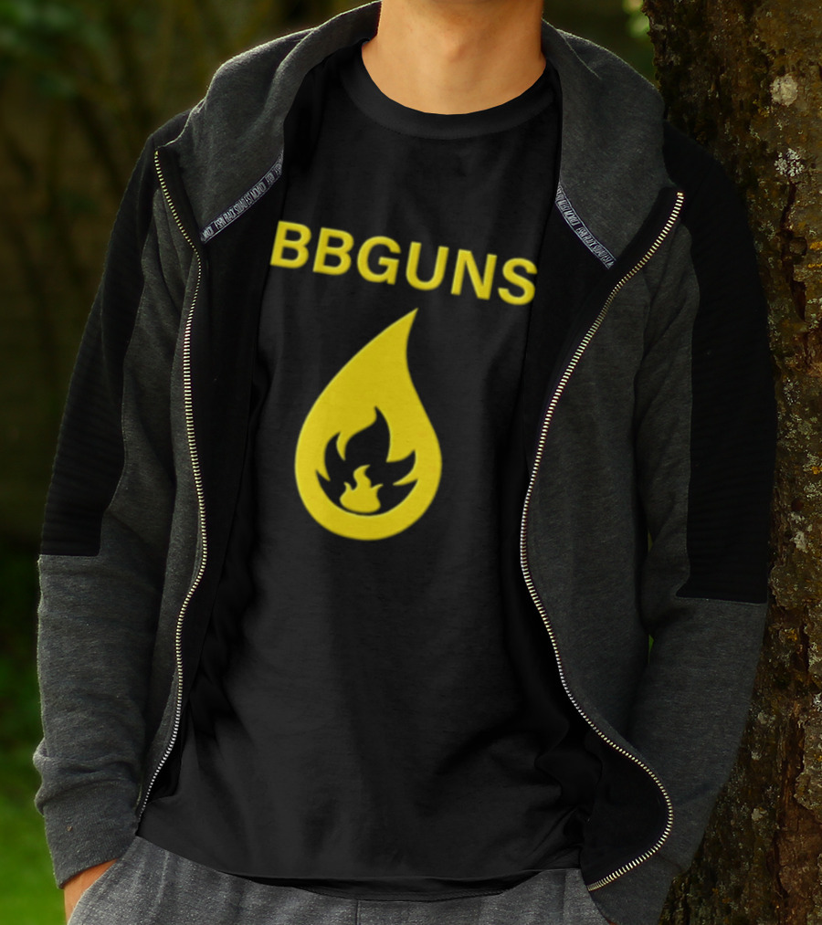 BBGUNS Yellow Flame T-Shirt