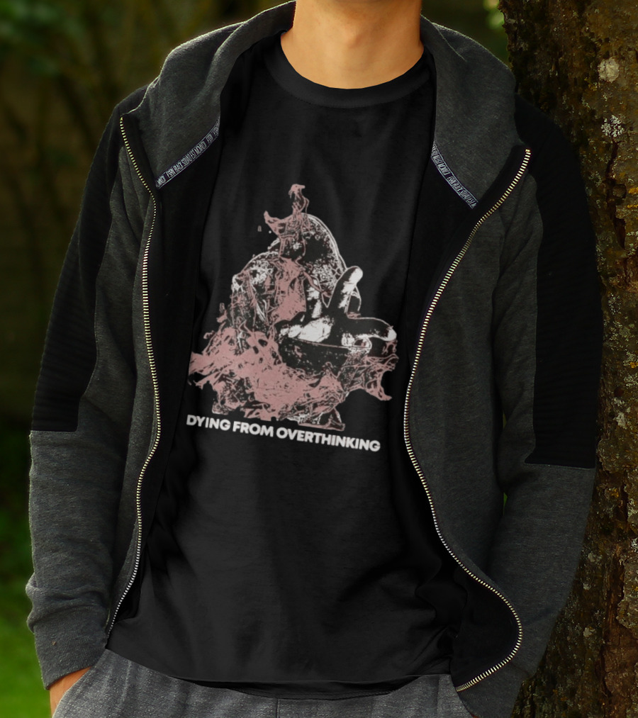 Dying From Overthinking Surreal Abstract Hand Gesture T-Shirt