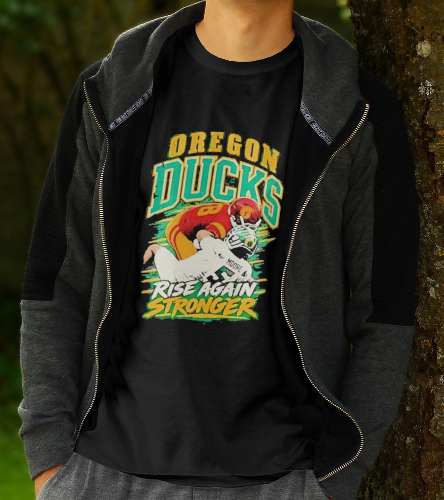 Oregon Ducks Rise Again Stronger College Football T-Shirt