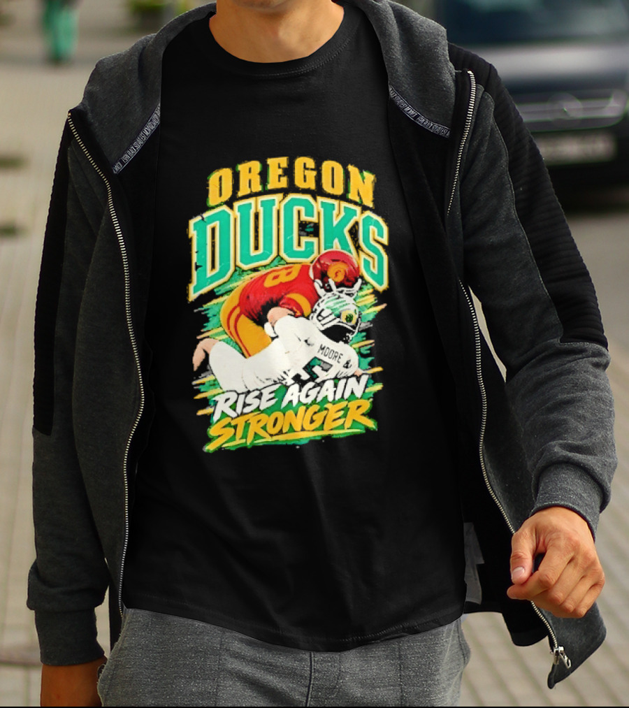 Oregon Ducks Rise Again Stronger College Football T-Shirt