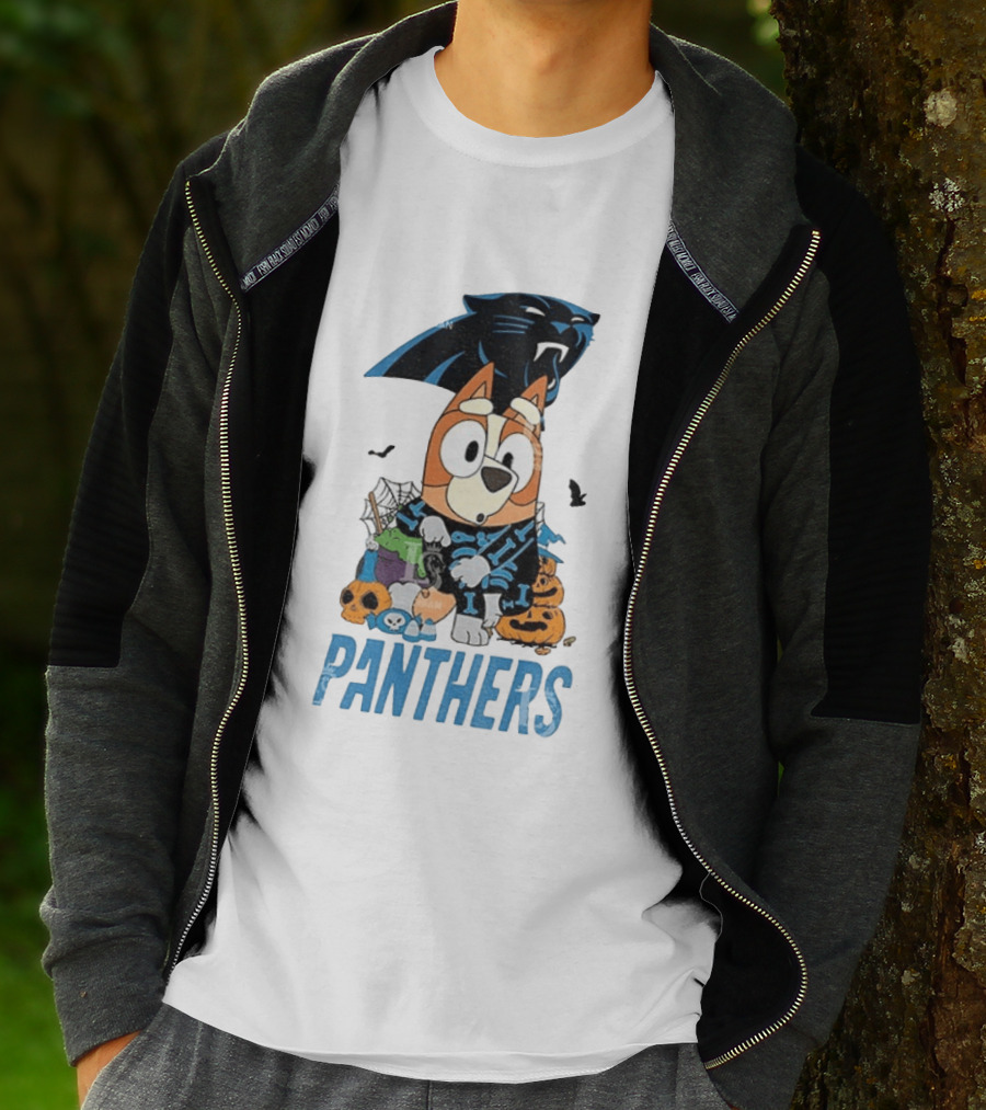 Carolina Panthers Bluey Halloween 2026 Fun Fan Collab T-Shirt