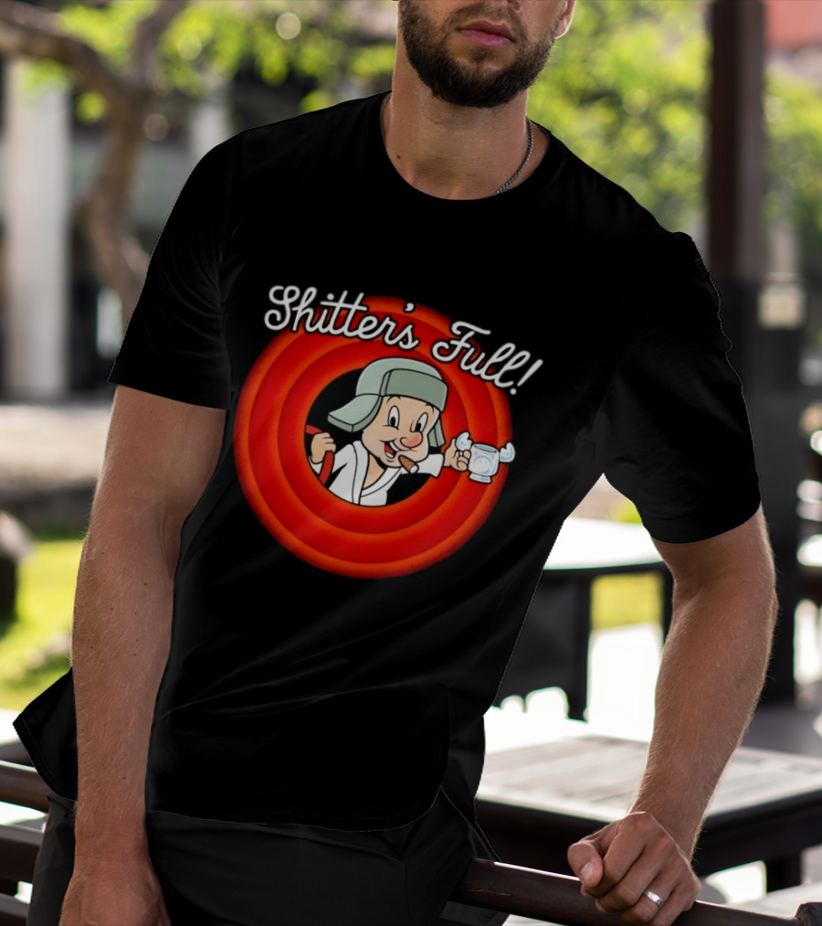 Shitter's Full Cousin Christmas Vacation Cartoon Character Cigar And Robe T-Shirt