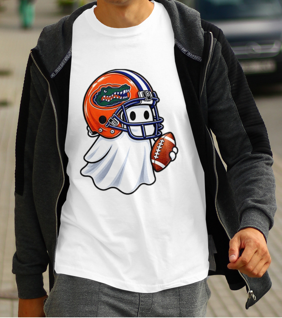 Florida Gators Football Ghost Halloween Fan Gear T-Shirt