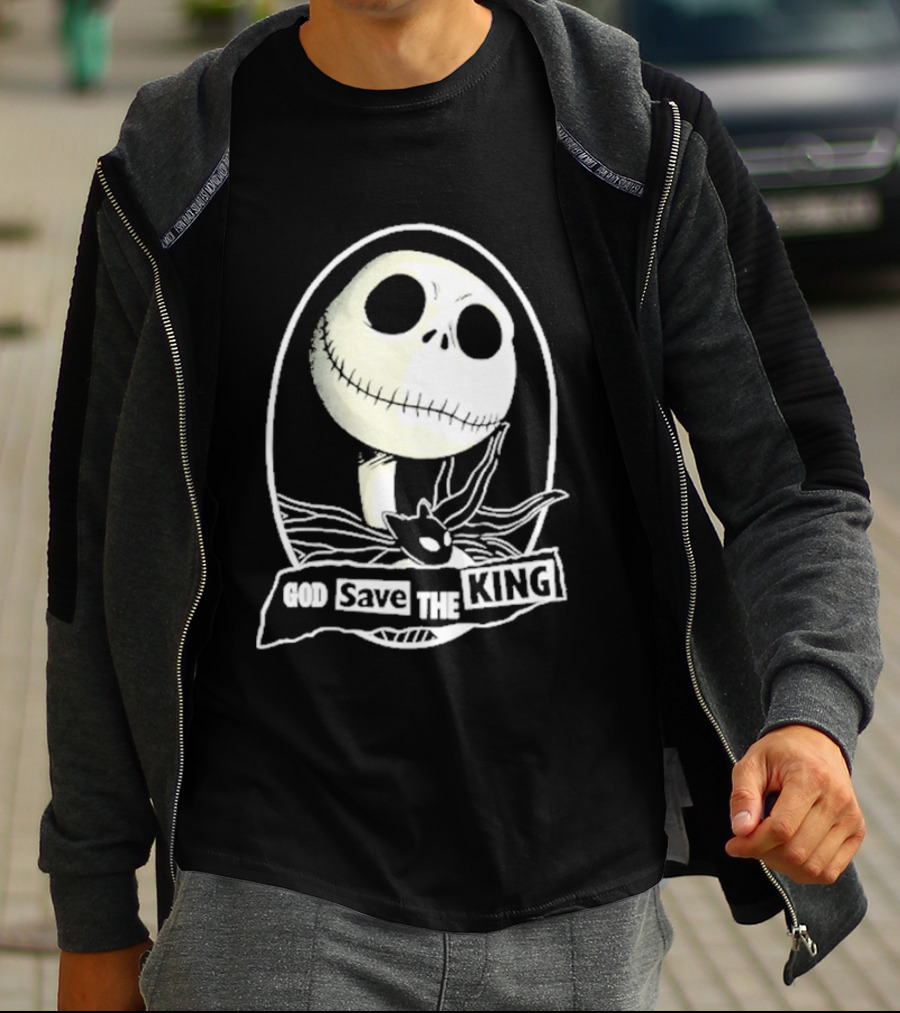 Jack Skellington God Save The King Halloween 2026 T-Shirt