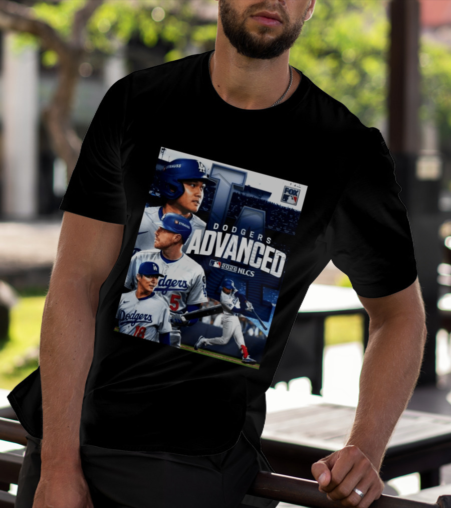 Dodgers Advanced To 2026 NLCS With Fox MLB Coverage T-Shirt