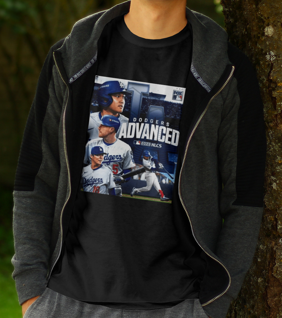 Dodgers Advanced To 2026 NLCS With Fox MLB Coverage T-Shirt