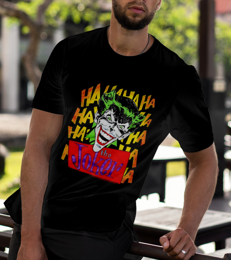 The Joker Ha Ha Ha Comic Laughing Face T-Shirt