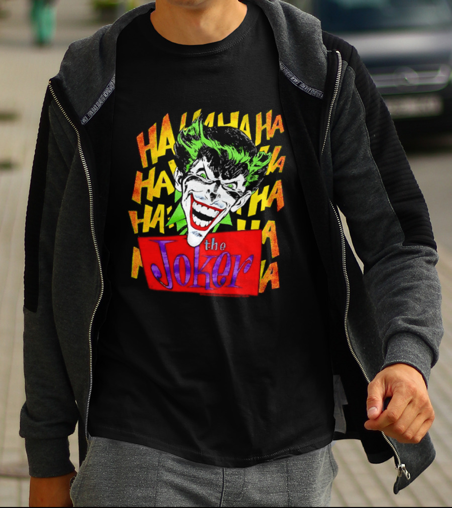 The Joker Ha Ha Ha Comic Laughing Face T-Shirt