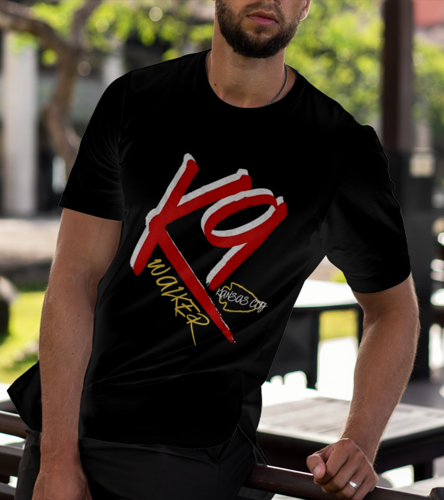 K9 Walker Kansas City Chiefs Football T-Shirt