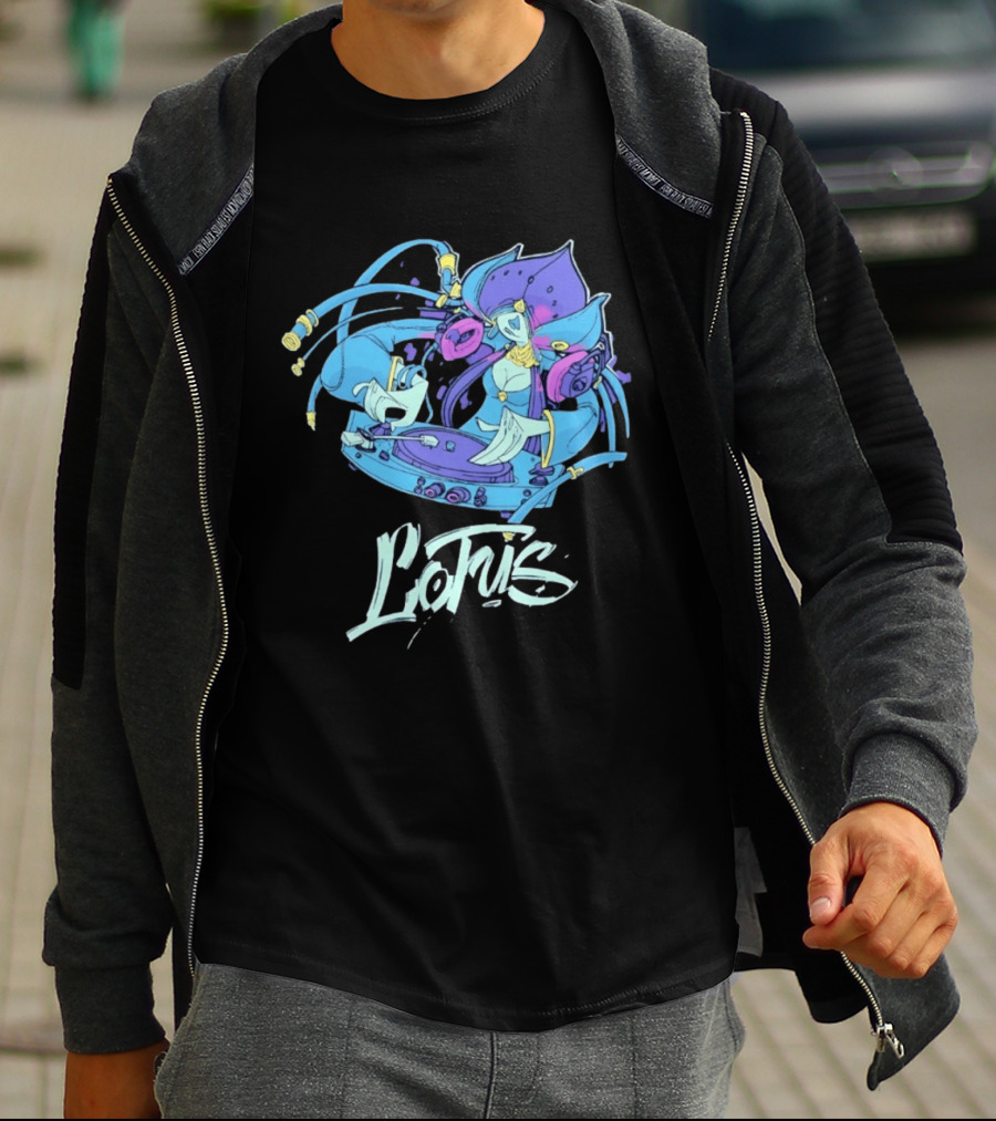Lotus DJ Warframe Sci Fi Gaming T-Shirt