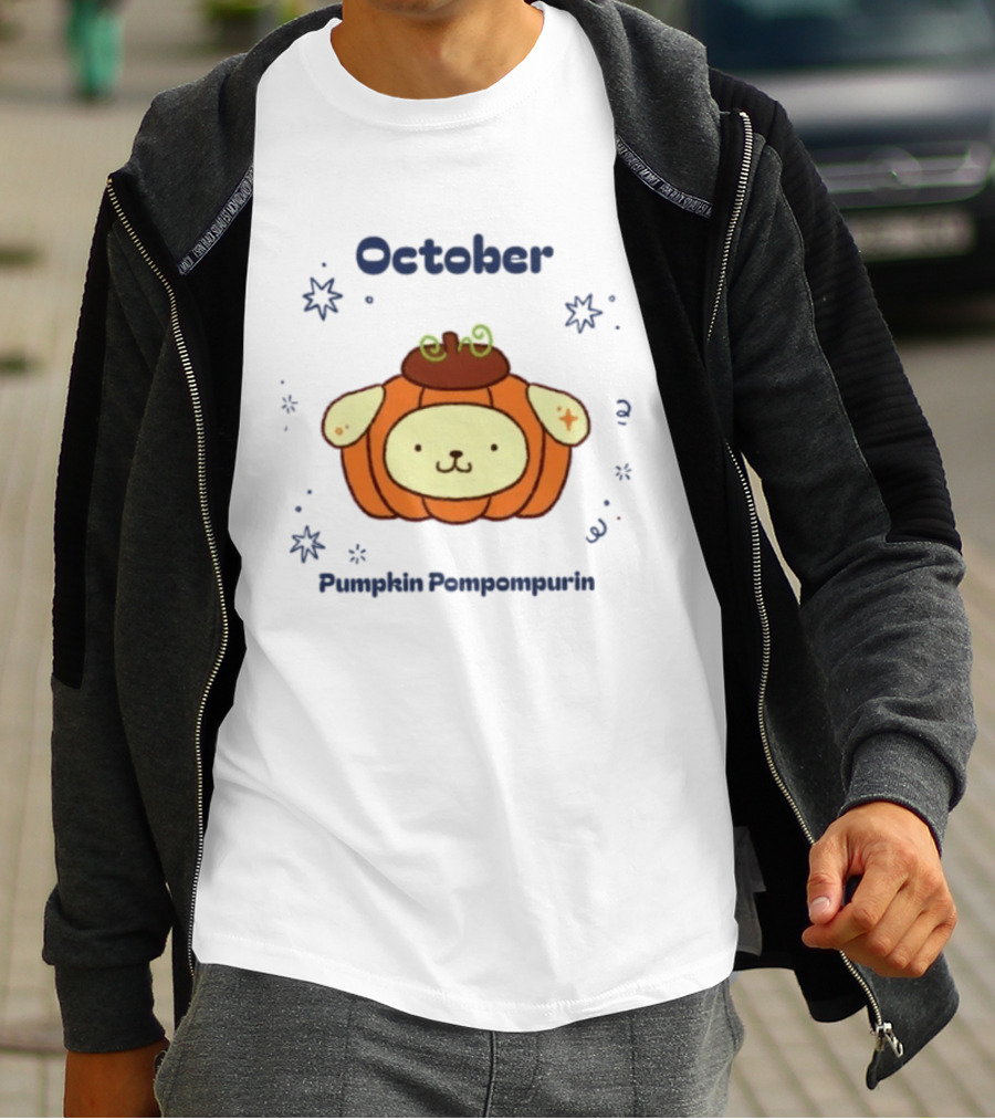 October Pumpkin Pompompurin Sanrio Halloween T-Shirt
