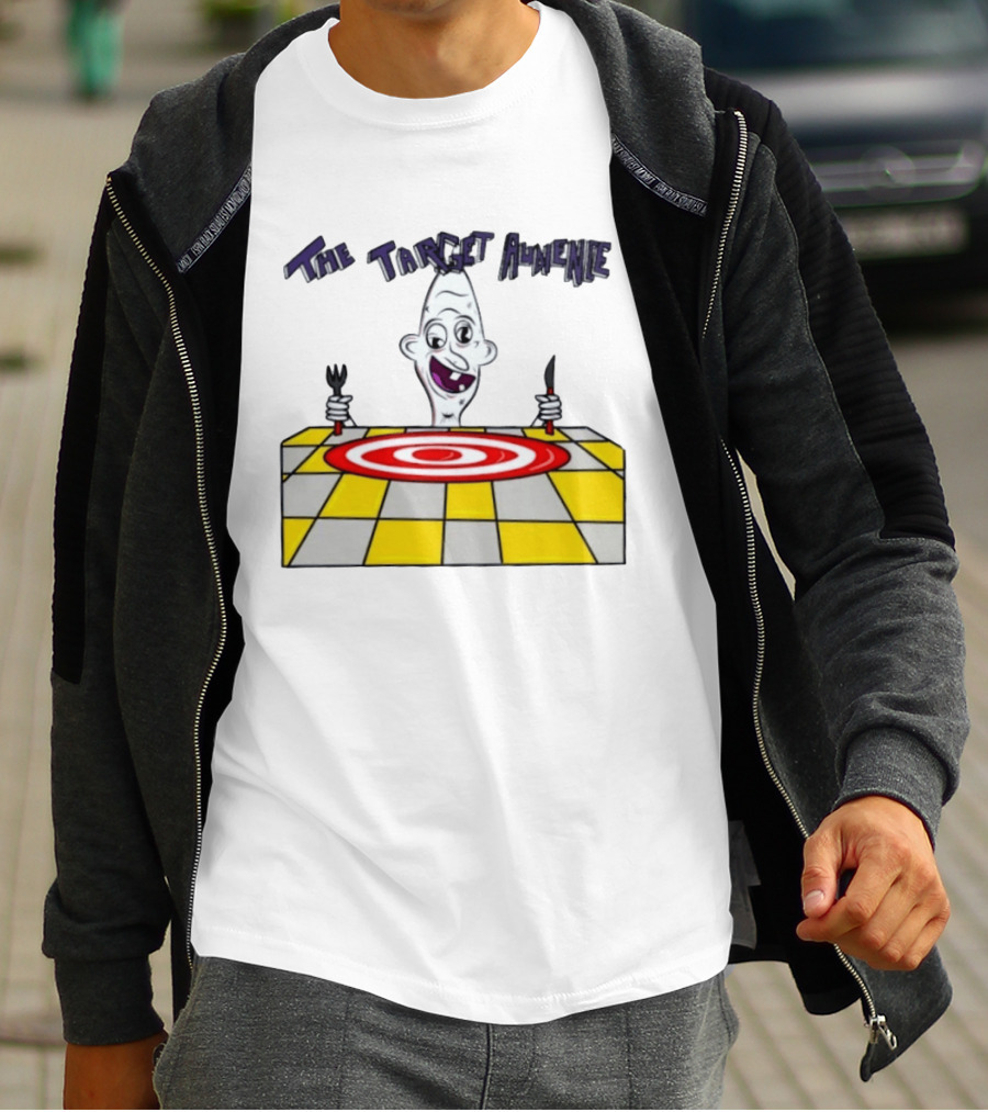 The Target Audience Cartoon Character With Fork And Knife T-Shirt
