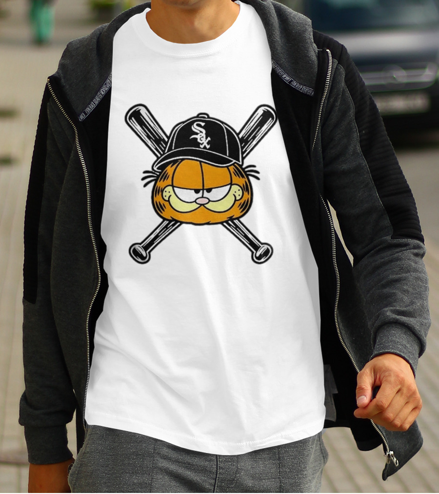White Sox South Side Garfield Baseball T-Shirt