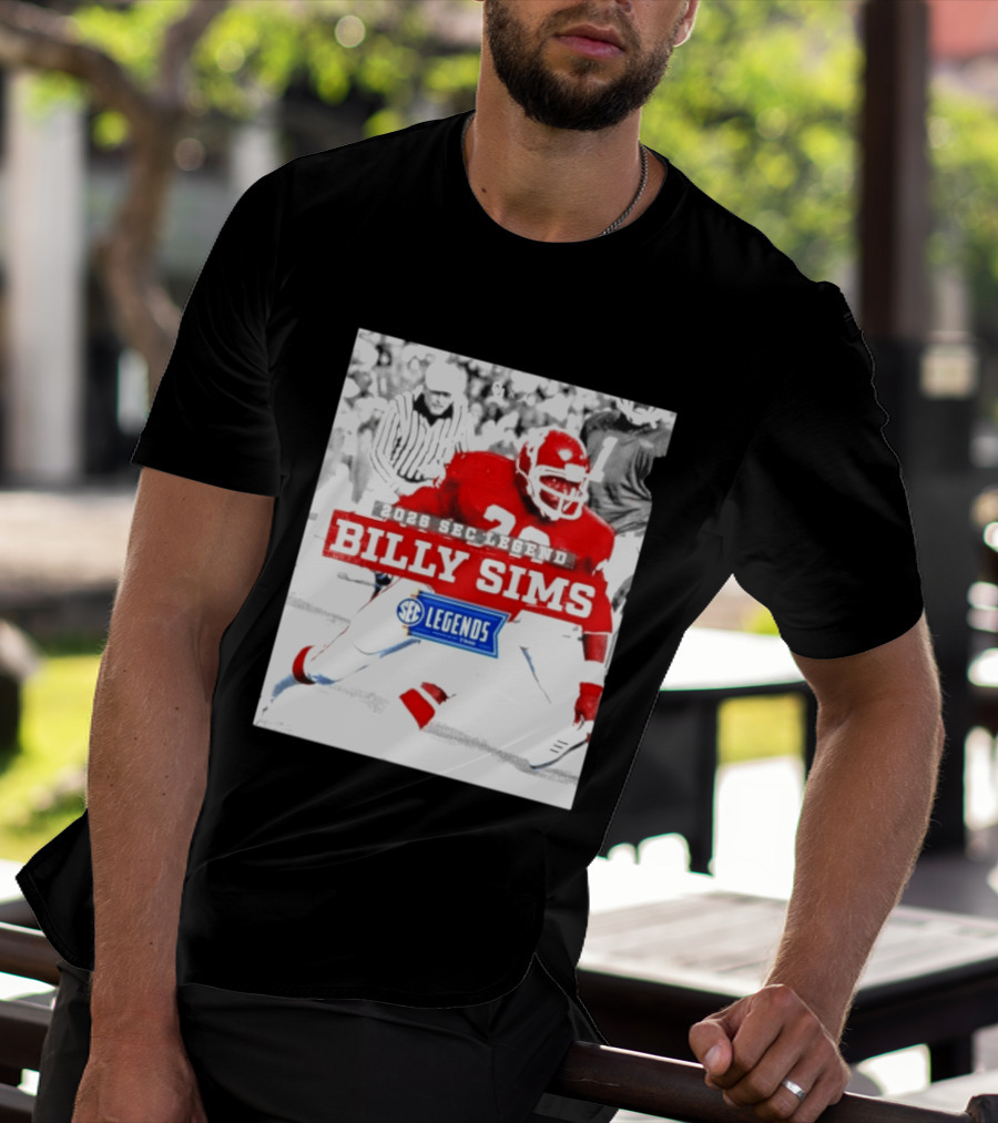 2026 SEC Legend Billy Sims Oklahoma Sooners Football T-Shirt