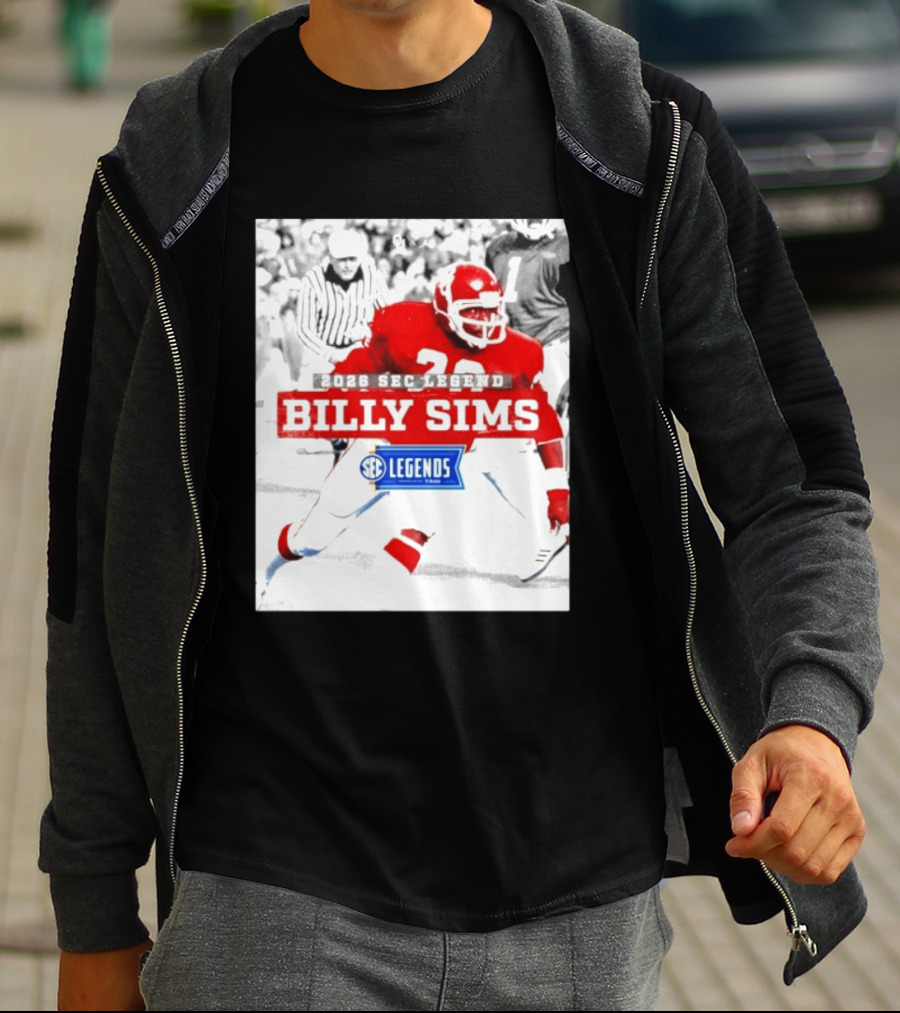 2026 SEC Legend Billy Sims Oklahoma Sooners Football T-Shirt