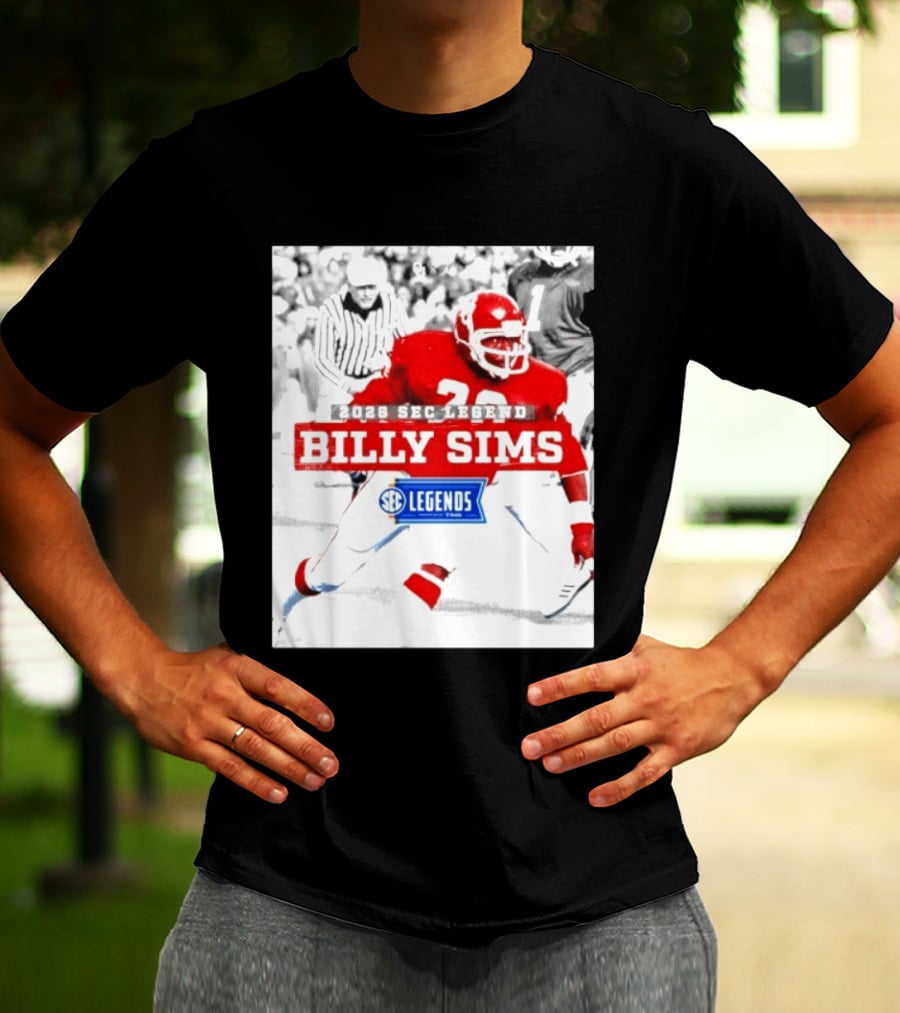 2026 SEC Legend Billy Sims Oklahoma Sooners Football T-Shirt