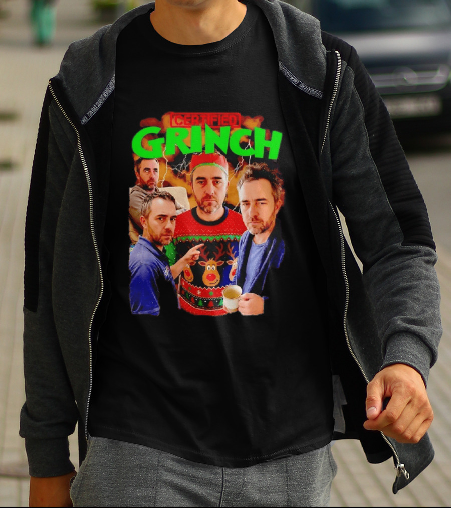 Certified Grinch Holiday Ugly Christmas Sweater Meme T-Shirt