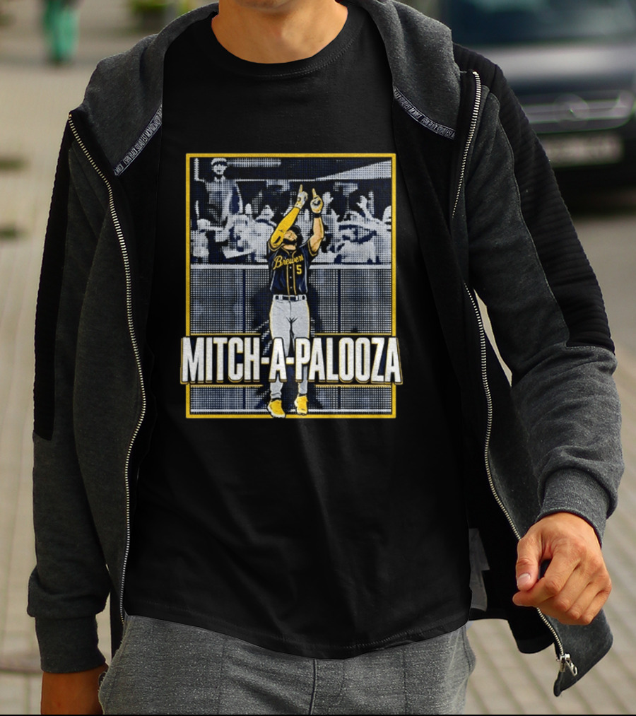 Mitch A Palooza Brewer Iconic Moment Celebration T-Shirt