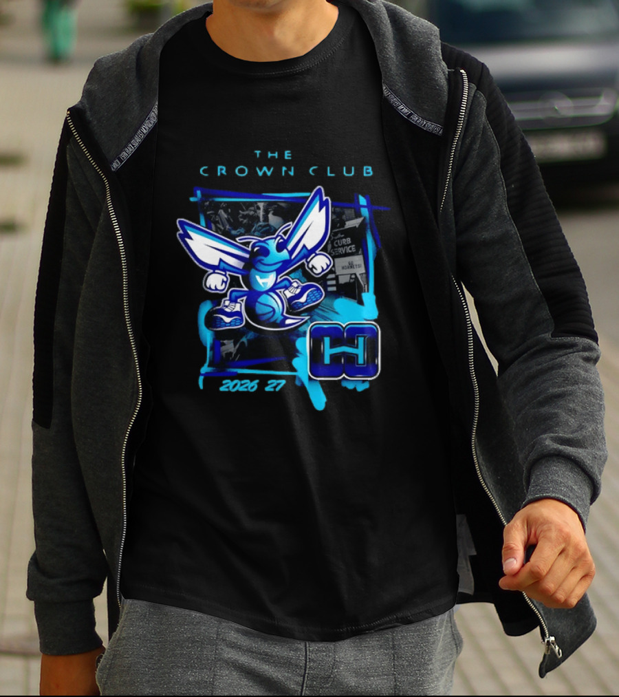 Charlotte Hornets The Crown Club 2026 27 Curb Service HH T-Shirt