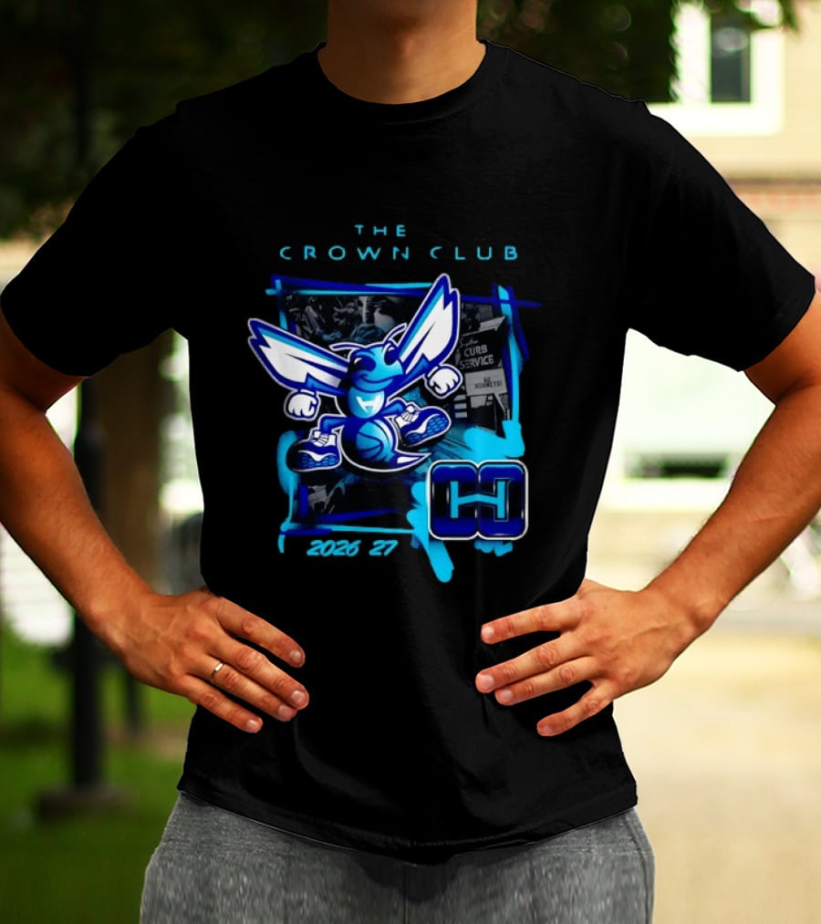 Charlotte Hornets The Crown Club 2026 27 Curb Service HH T-Shirt