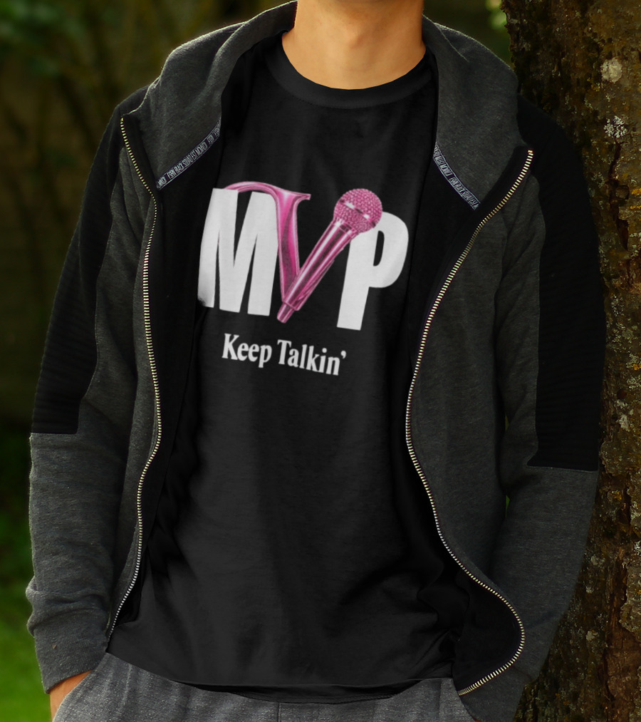 MVP Keep Talkin' Pink Microphone Music Rap T-Shirt