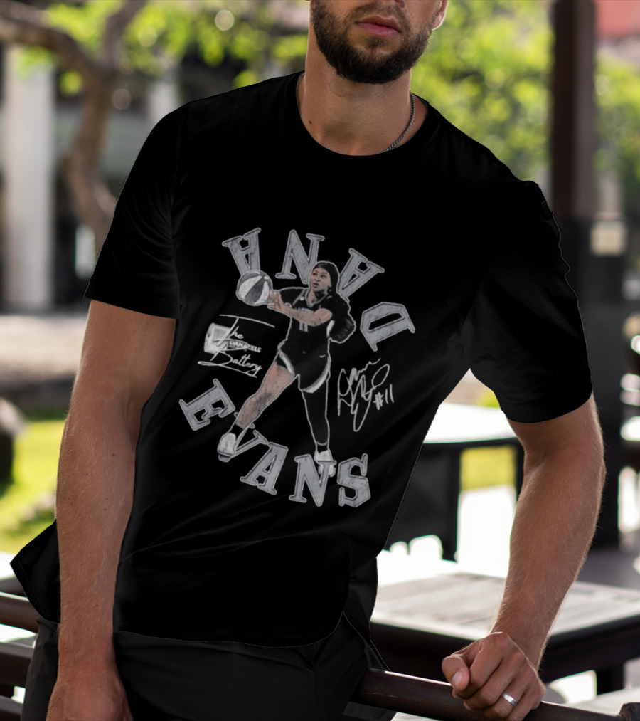 Dana Evans No 11 The Handell Battery WNBA T-Shirt